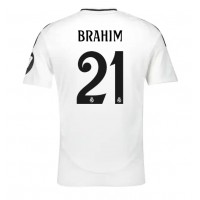 Camisa de Futebol Real Madrid Brahim Diaz #21 Equipamento Principal 2024-25 Manga Curta